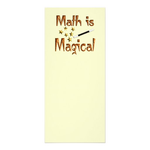 Math is Magical Rack Card Template