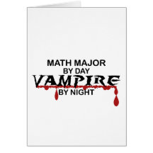 Math Major Vampire by Night Cards