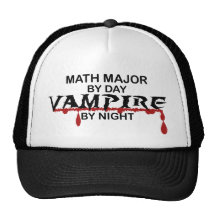 Math Major Vampire by Night Hats