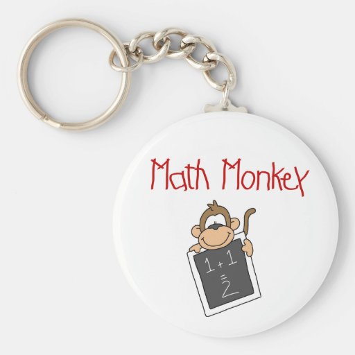 Math Monkey Key Chains