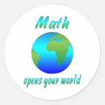 Math Opens Worlds Stickers