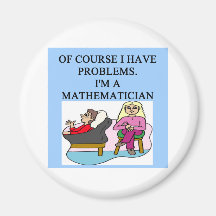 MATH psychology joke Fridge Magnet