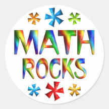 MATH ROCKS ROUND STICKER