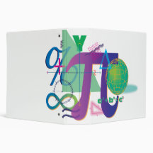 math symbols notebook 3 ring binder