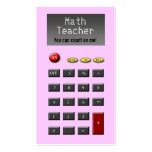 Math Teacher Business Cards