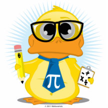 Math Teacher Duck Cut Out
