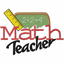 Math Teacher Embroidered Polo Shirt