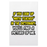 Math Teacher In Dictionary...My Picture stationery