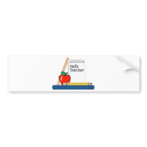 Math Teacher (Notebook) Bumper Stickers