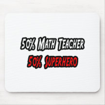 Math Teacher / Superhero Mousepads