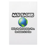 Math Teachers...Making the World a Better Place stationery