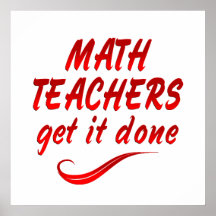Math Teachers Print