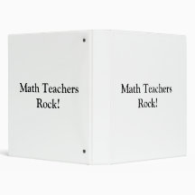 Math Teachers Rock! Binders