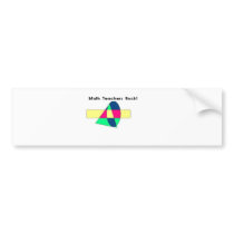 Math Teachers Rock! bumper stickers