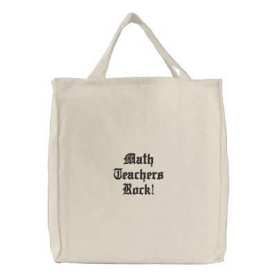 Math Teachers Rock! Canvas Bags Math Teachers Rock! Canvas Bags