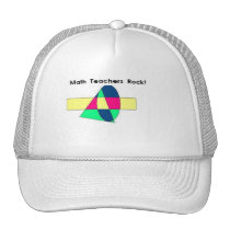 Math Teachers Rock! hats