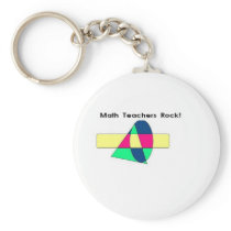 Math Teachers Rock! keychains