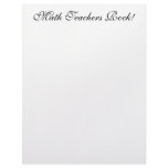 Math Teachers Rock! letterhead