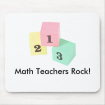 Math Teachers Rock! mousepad mousepads
