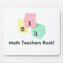 Math Teachers Rock! mousepad