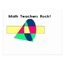 Math Teachers Rock! postcards