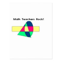 Math Teachers Rock! postcards