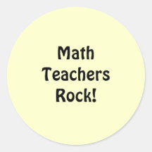 Math Teachers Rock! Sticker