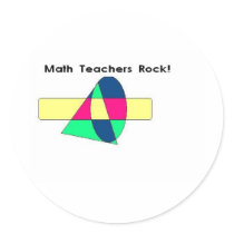 Math Teachers Rock! stickers