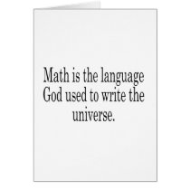 Math - The Language of God Greeting Card