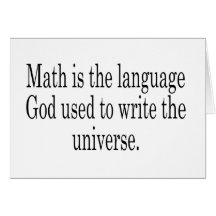 Math - The Language of God Card