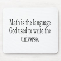 Math - The Language of God Mousepads