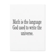 Math - The Language of God Postcards