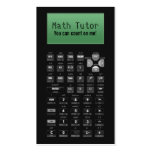 Math Tutor Business Cards