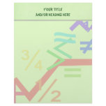 Mathematic Symbols Letterhead