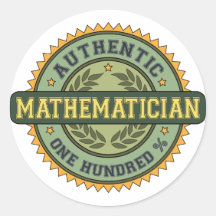 Mathématicien authentique autocollant