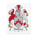 Mathers Family Crest postcards