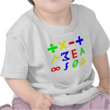 Maths de bébé t-shirt