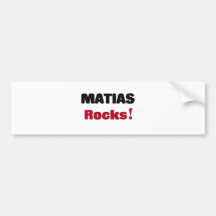 Matias Rocks Bumper Sticker