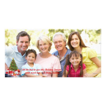 Matin de Noël - carte de vacances de photo Photocarte Customisée