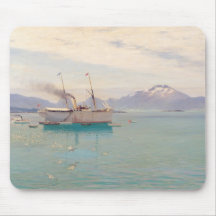 Matin d'été chez Molde, 1892 Tapis De Souris