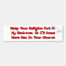 Mating In Your Church Bumper Stickers