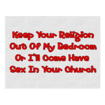 Mating In Your Church Post Card