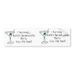 matini, matini, I Survived...Katie's Bacheloret... Bumper Sticker