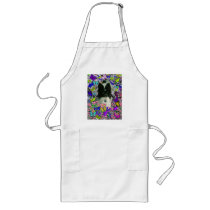 Matisse in Butterflies II - White & Black Papillon Aprons