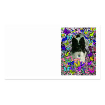Matisse in Butterflies II - White & Black Papillon Business Card