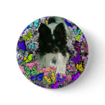 Matisse in Butterflies II - White & Black Papillon Pinback Buttons
