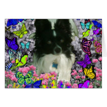 Matisse in Butterflies II - White & Black Papillon Card