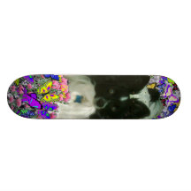 Matisse in Butterflies II - White & Black Papillon Skate Decks