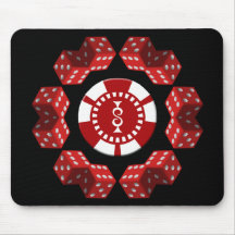 MATRICES ET JETON DE POKER TAPIS DE SOURIS