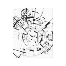 Matrix I Stretched Canvas Print